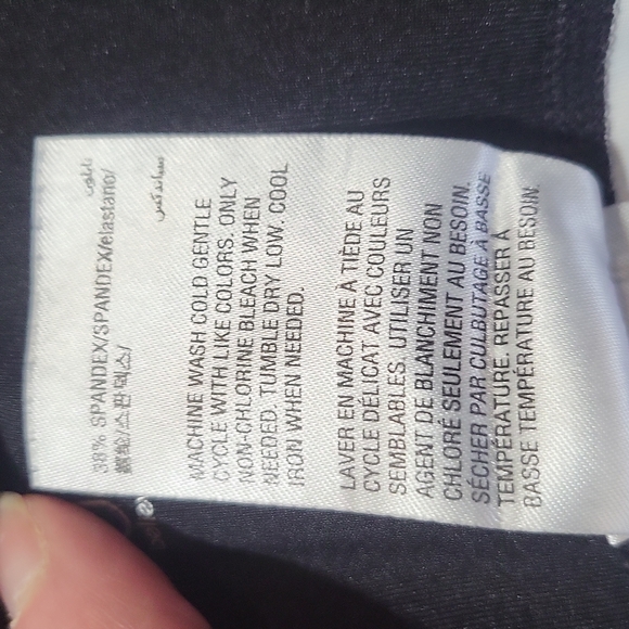 IDEOLOGY Purple Black Space Dye Cropped Leggings - Picture 5 of 14